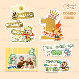 Combo Chibi trang trí sinh nhật cho bé - Tôi Tự Làm