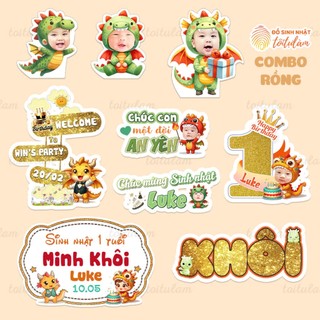 Combo Chibi trang trí sinh nhật cho bé - Tôi Tự Làm