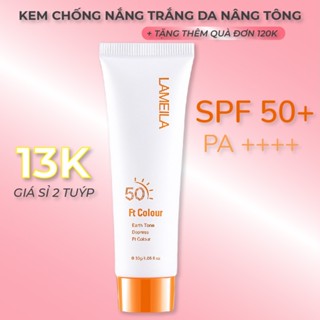 Kem Chống Nắng Trắng Da Nâng Tông Da SPF 50+ PA++++ Chống Tia UV Lameila 30G Bảo Vệ Da Nhạy Cảm MOCHI SHOP