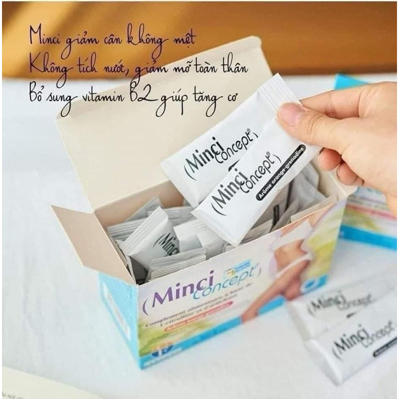 Trà giảm cân tan mỡ Minci Concept 30 gói