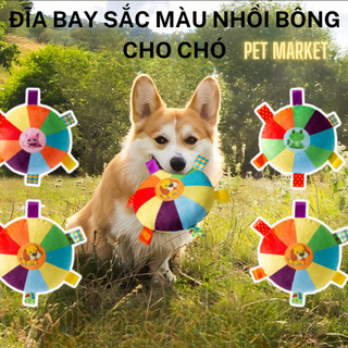 PMK ĐỒ CHƠI ĐĨA/DĨA BAY BẰNG BÔNG TRÒN CHO CHÓ CHƠI CÓ TIẾNG KÊU 15CM, ĐỒ CHƠI HUẤN LUYỆN CHÓ