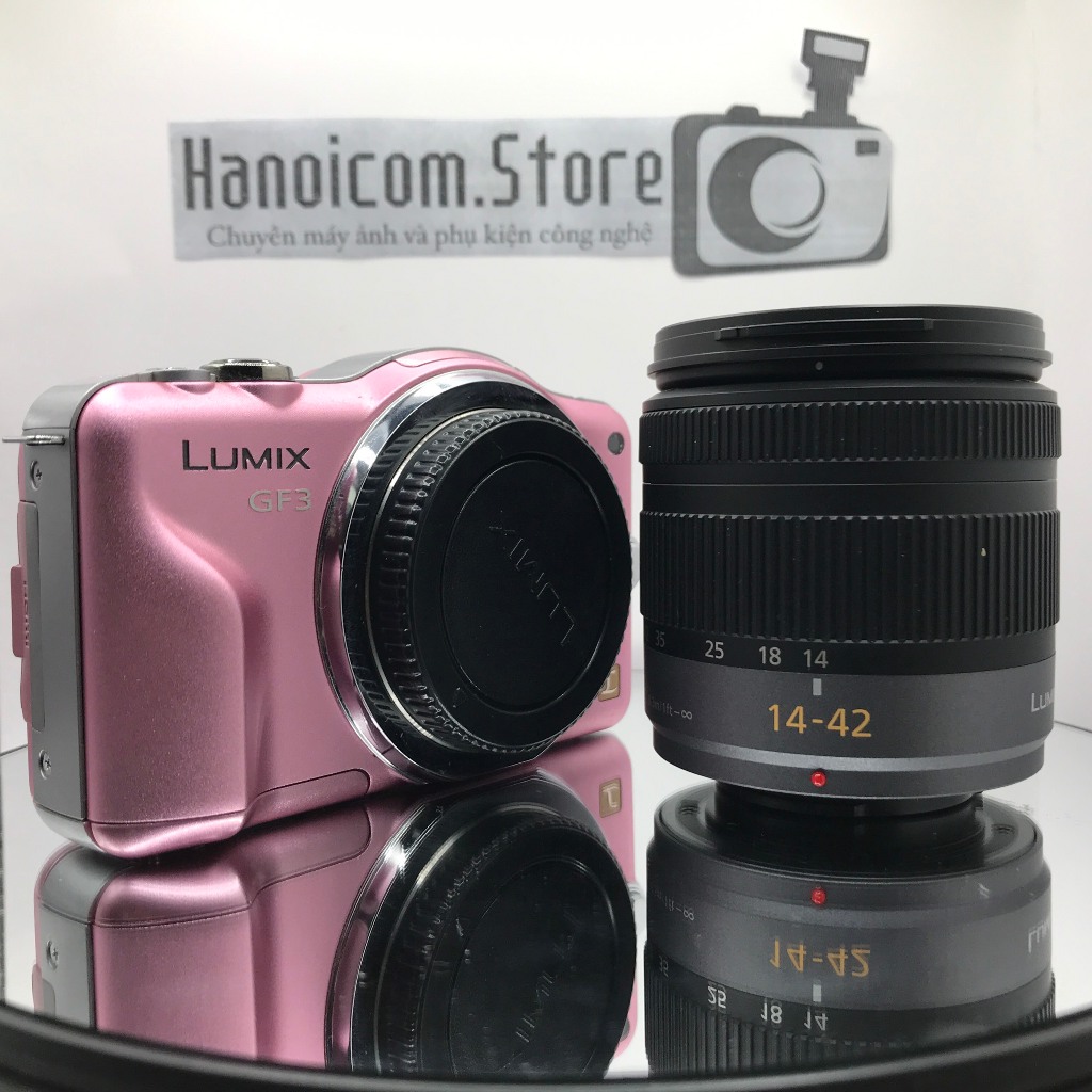 Máy ảnh Lumix GF3 kèm lens 14-42 đa dụng,Có Lọc Màu, Mịn Da, Tính năng thông minh, Quay chụp khá tốt