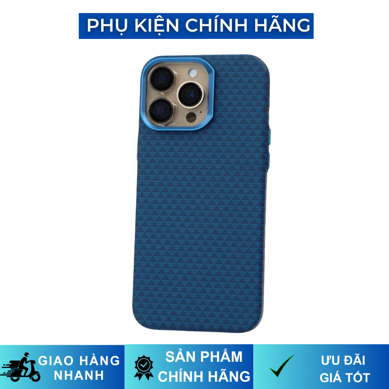 Ốp Lưng Siêu Mỏng XGear Aramid Nhám Hạn Chế Trơn Trượt Cầm Nắm Thoải Mái Hỗ Trợ Sạc Không Dây cho iP