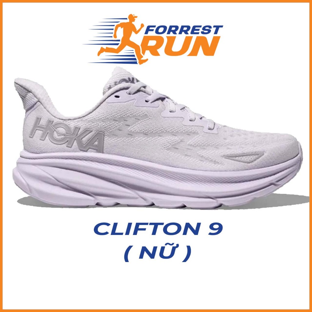 Giày chạy bộ nữ Clifton 9 Tím Nhạt 1127896-EVN