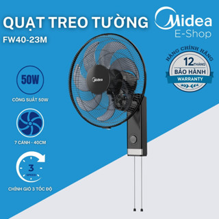 Quạt Treo Tường  7 Cánh Midea FW40-23M (Quạt Điện Công Suất 50W, Chỉnh Gió 3 Tốc Độ)