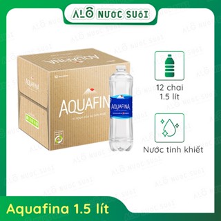 Thùng nước suối tinh khiết Aquafina 1.5L (12 chai)