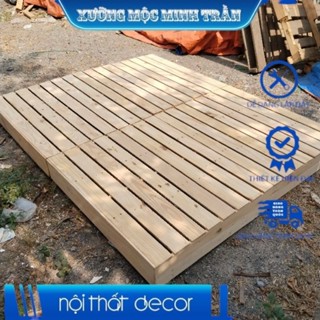 Giường Pallet Gỗ Thông Gấp Gọn Nhiều  Kích Thướt , Cao 8.5 cm và cao 15.5cm  Bề Mặt Láng Mịn XUÕNG MỘC MINH TRẦN