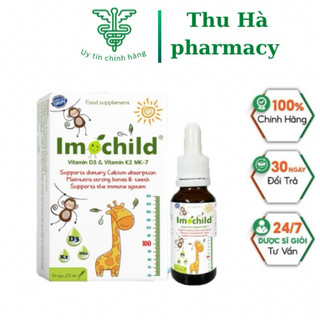  Imochild d3 k2 hỗ trợ bé phát triển chiều cao  trí não tăng đề kháng nhập khẩu tây ba nha 