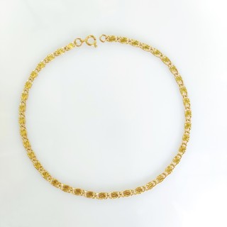 Lắc chân titan họa tiết lấp lánh mắt xích xoắn ốc khóa tròn không gây dị ứng hjhjshoptrangsuc