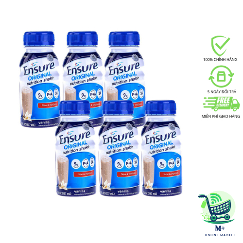 Lốc 6 chai Sữa nước Ensure Abbott 237ml/chai