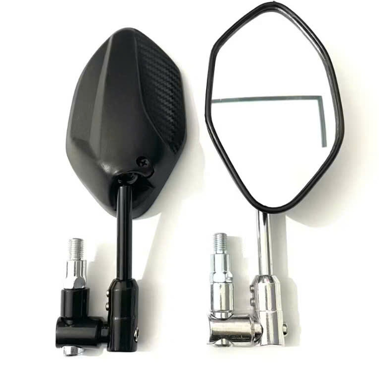 Gương Chiếu Hậu Chân xoay Nhôm Tặng Kèm nối 2cm Xoay 360 độ Loại 1 Gập mặt đồng hồ Gắn Các Dòng Xe Máy