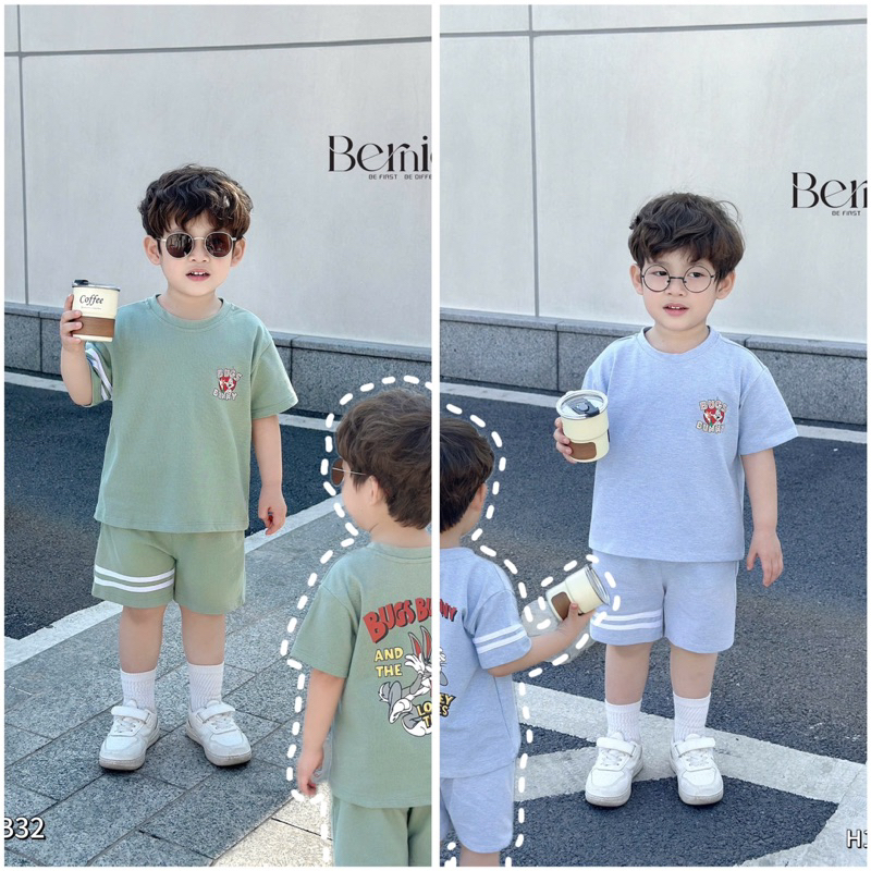 Set bộ thể thao hoạ tiết thỏ Bugs Bunny cho bé Bernie FASHION