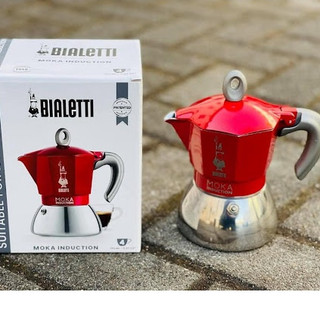 Ấm pha cà phê bếp từ Bialetti Moka Induction Red 4 cup