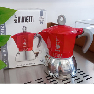 Ấm pha cà phê bếp từ Bialetti Moka Induction Red 4 cup