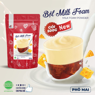  Bột Milk Foam Phô Mai DP FOOD Túi Tách Lẻ 50G Thơm Béo Đậm Đà Làm Trà Sữa Cà Phê Sốt Chấm Bánh Que 