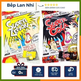 Kẹo siêu chua Super Lemon Nhật Bản nội địa, Kẹo Super Siêu chua NOBEL - Nhật bản