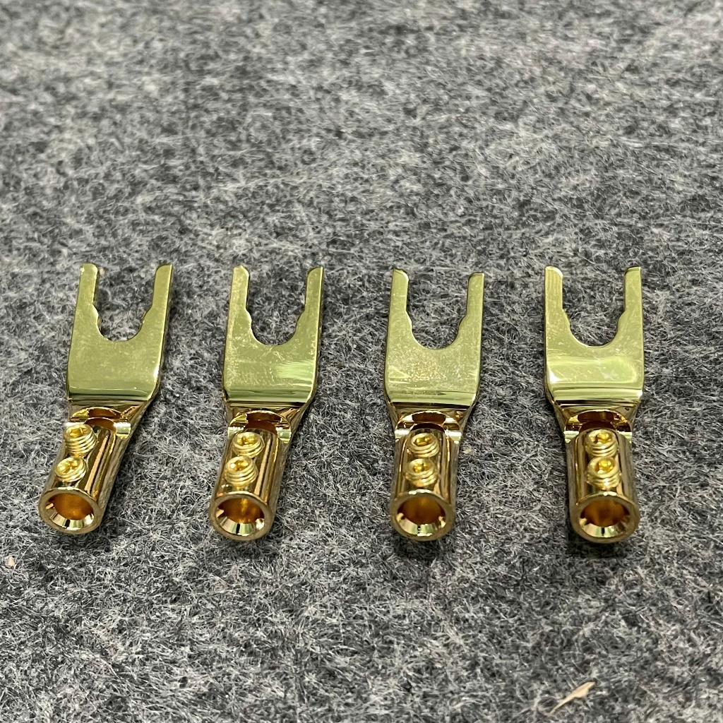 Jack loa càng cua cao cấp mạ vàng cho loa và amply giá 1 chiếc.