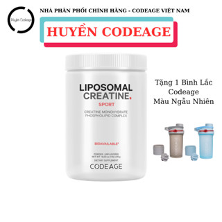  Bột Creatine Codeage Liposomal Creatine Mononhydrate 5000mg TẶNG Bình 