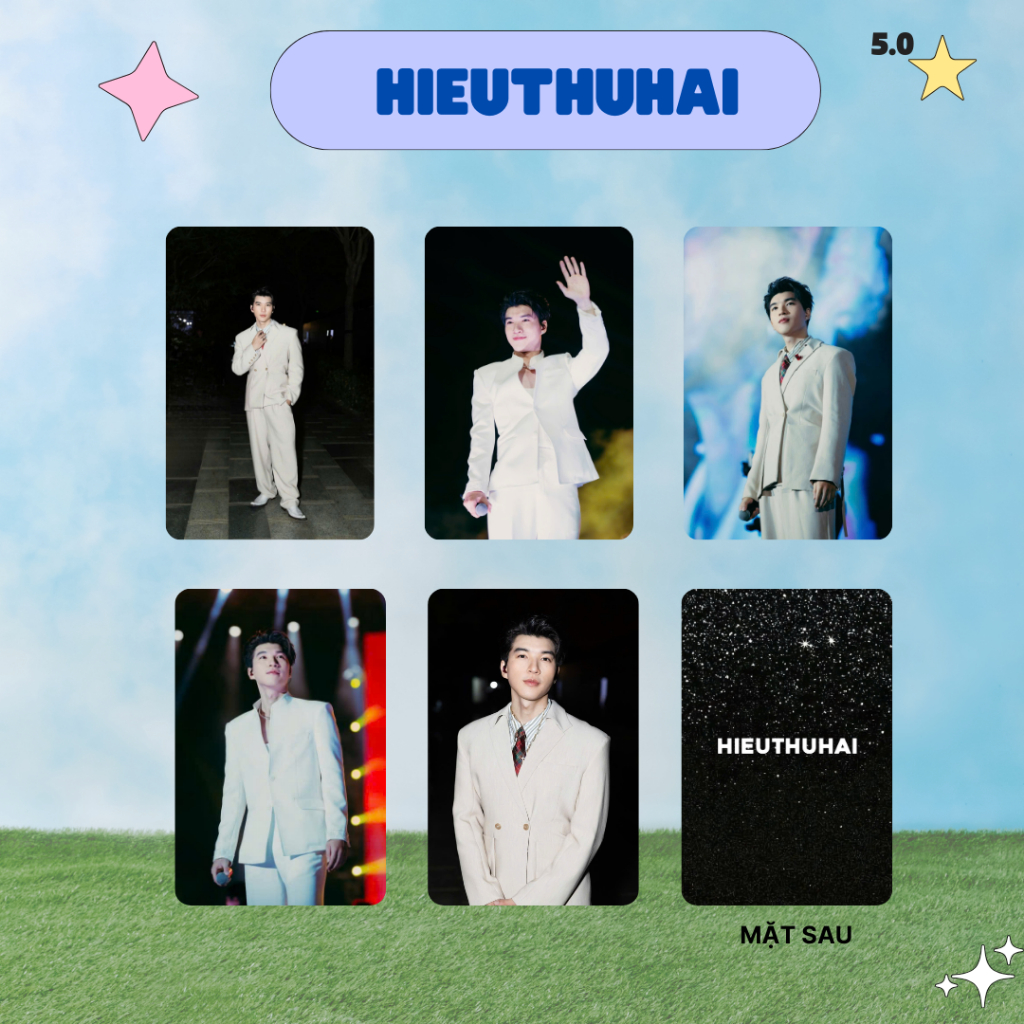 [UNOFF] Card bo góc HIEUTHUHAI - Bản 5 - Card Bo Góc Unofficial - Cán nhám 2 mặt