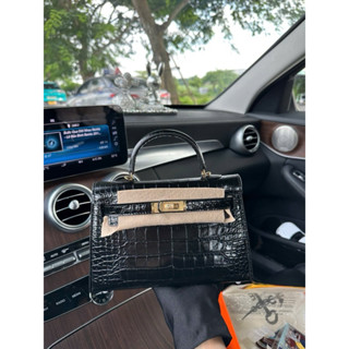  Túi quai xách K21 hàng nguyên bản chất liệu da bò vân cá sấu fullbox 