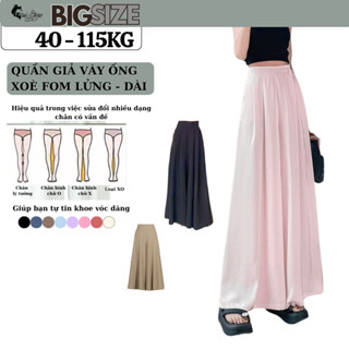 45-110KG Quần Giả Váy Có Túi Lưng Thun Bigsize Ống Siêu Rộng Dáng Xòe Thời Trang - MÃ 27 VÀ 43