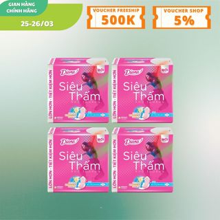 [Diana] Combo 4 gói Băng vệ sinh Diana siêu thấm siêu mỏng / Sensi Cool Fresh / Mama