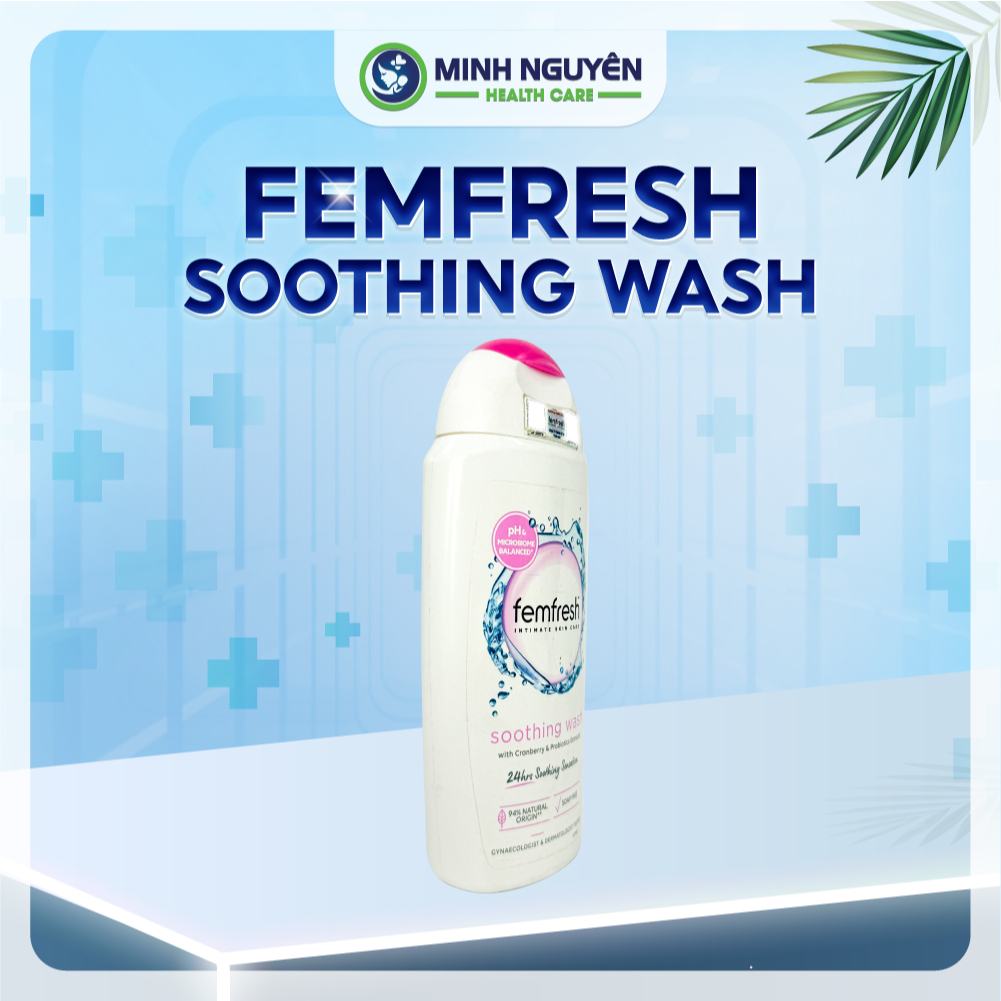 Dung Dịch Vệ Sinh Phụ Nữ Femfresh Soothing Wash (Femfresh Hồng) - Bổ Sung Lợi Khuẩn, Dưỡng Ẩm 250ml 