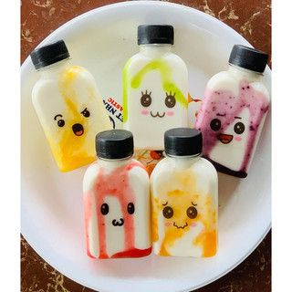 (TẶNG KEM STICKER) 100 CHAI NHỰA mini Tròn vuông tam giác 50ml 100ml , 120ml , 150ml