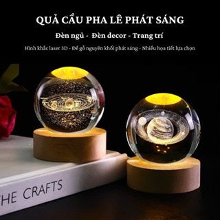  Quả Cầu Pha Lê Phát Sáng 3D Quả Cầu 12 Cung Hoàng Đạo Quả Cầu Tuyết Giáng Sinh Quà Tặng Noel 
