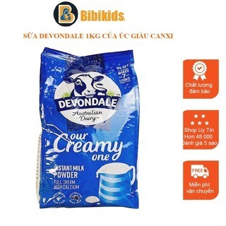 Sữa bột nguyên kem Devondale Full Cream Milk Powder 1kg của Úc