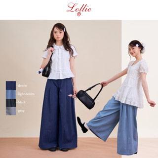 LOLLIE STUDIO - Quần vải ống rộng culottes chất liệu twitsy Wide Leg Pants TKQ49 thiết kế cao cấp dễ dàng phối đồ