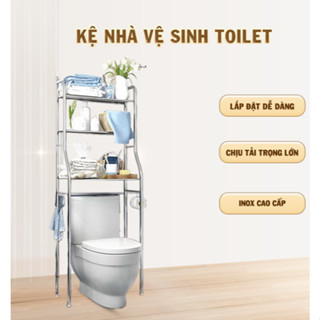 Kệ Nhà Vệ Sinh Toilet ,Bồn Cầu, kệ Máy Giặt Sơn Tĩnh Điện 3 Tầng - KNVS01