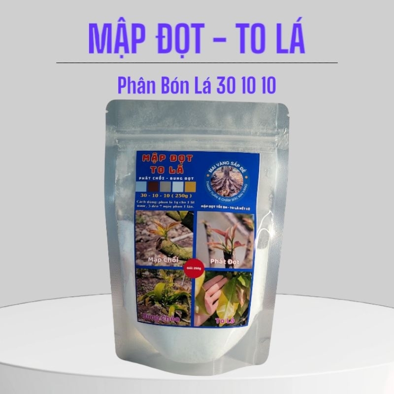 Phân Bón Lá 30-10-10 Mập Đọt To Lá, Phân Bón Siêu Dưỡng Cây, Nuôi Lá Mạnh, Tăng Năng Suất Cho Cây