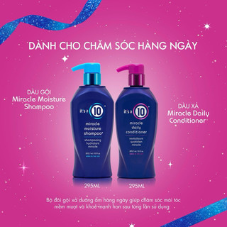 Dầu gội và dầu xả phục hồi, bảo vệ màu nhuộm IT'S A 10 MIRACLE 295ml - 1000ml