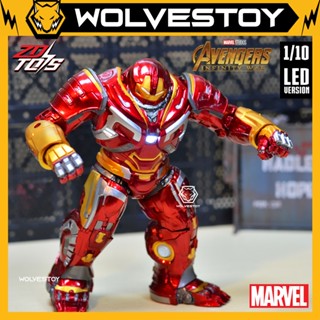  Mô Hình ZD Toys Marvel Avengers Infinity War Iron Man Mark 48  MK48  Hulkbuster MK2 2.0 Led ver. 1 10 Action Figure 