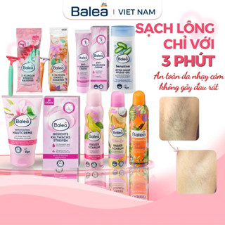 [CÓ CHE TÊN]Combo bộ Kem ức chế lông làm chậm quá trình mọc lông dưỡng da sau wax cạo lông Balea Đức