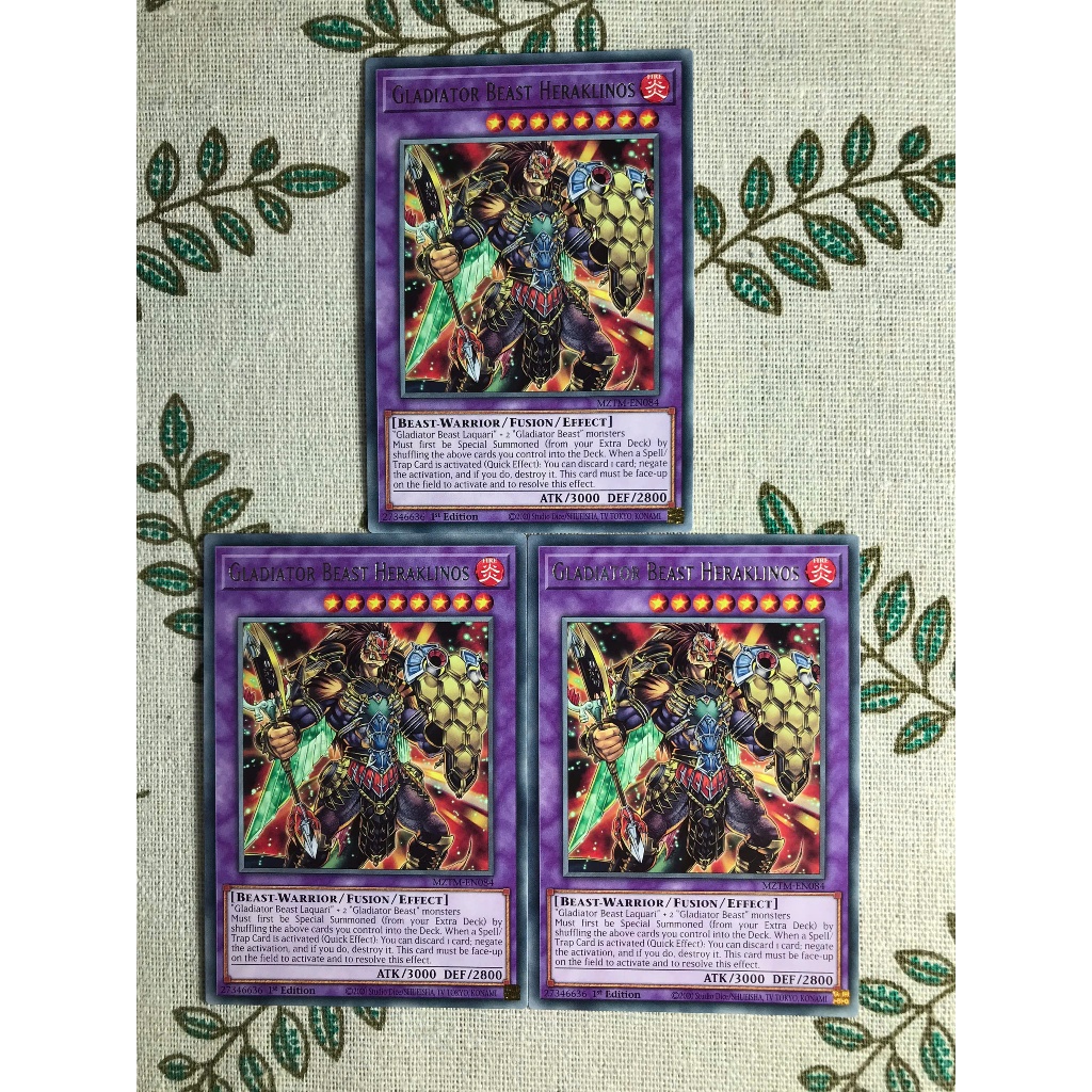 [LiLy_Yugioh] Lá bài Gladiator Beast Heraklinos - MZTM-EN084 - Rare 1st Edition
