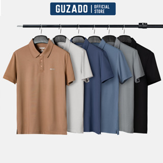 COMBO 3 Áo Polo Nam Guzado Cổ Bẻ,Chất Coolmax Thấm Hút CựcTốt Kiểu Dáng Basic CB3GPL01