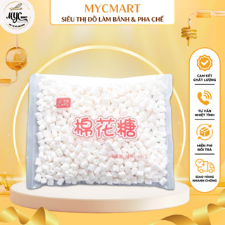  Kẹo MarshMallow Ít Đường  Không Đường Kẹo Bấc Trắng Nguyên Liệu Làm Nougat | MYCMART 
