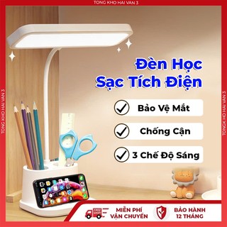  Đèn Học Để Bàn Chống Cận M5 Sạc Tích Điện Bảo Vệ Mắt 3 Chế Độ Sáng Thông Minh Bảo Hành 1 Năm 