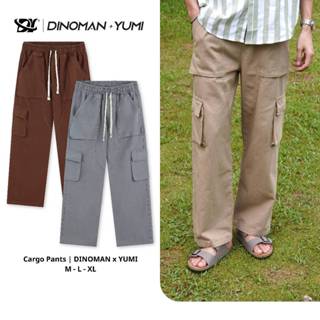 Quần Cargo Pant Nam Nữ DINOMAN  Nhất Vải Kaki 300gsm Cao Cấp, Quần Túi Hộp Ống Rộng QTH01-3