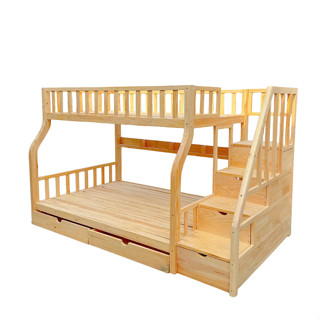 Giường tầng NTHT gỗ thông tự nhiên hàng cao cấp sơn Pu