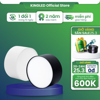 Đèn ống bơ KINGLED 8W, 12W OBK-SS Series Đèn led ống bơ KINGLED tán quang ốp nổi trần BẢO HÀNH 2 NĂM