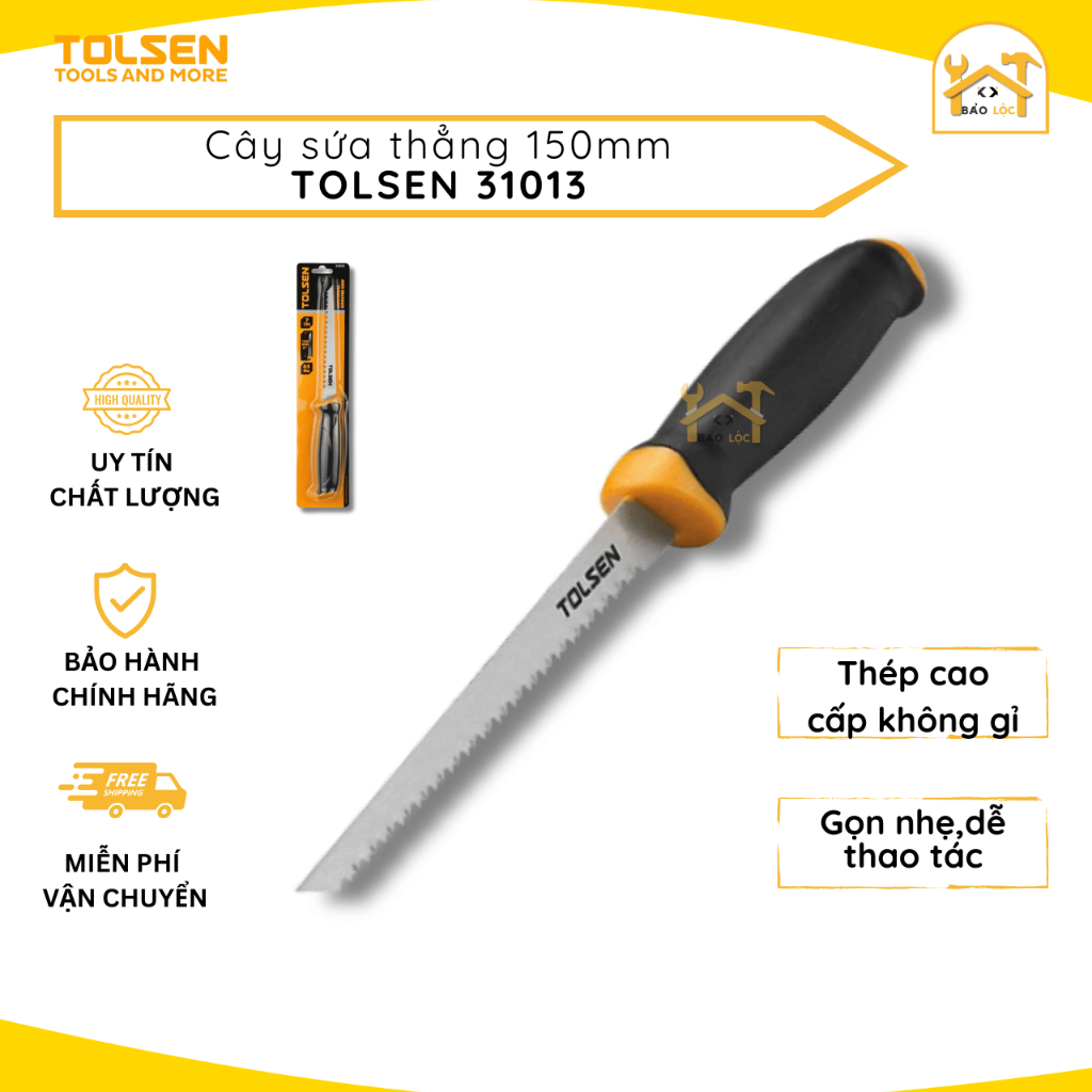Cây cưa sứa thẳng 150mm TOLSEN 31013 - Hàng chính hãng.