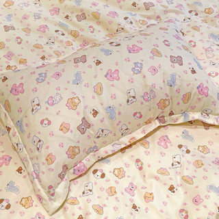 Thanh lý bộ chăn ga cotton poly 4 món hoạ tiết hoạt hình