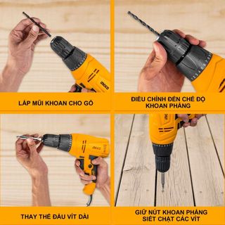 INGCO Máy khoan điện ED2808 (Cam kết Chính Hãng 100%)