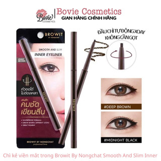  Chì kẻ viền mắt trong Browit By Nongchat Smooth And Slim Inner 