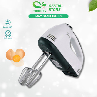 Máy Đánh Trứng Đánh Kem Bơ Cầm Tay 7 Tốc Độ Công Suất 180W Kèm 4 Đầu Đánh TUIDO SHOP
