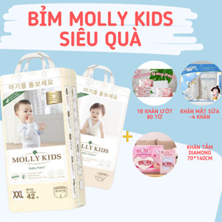 [SIÊU QUÀ] Tã Bỉm MOLLY KIDS Nội Địa Hàn Quốc Đủ Size NB66/S62/M56//M52/L48/XL44/XXL42/3XL40/4XL38