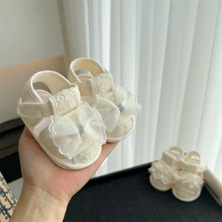 Giày tập đi cho bé gái, Giày búp bê bé gái tập đi vải Nơ-Ren-Voan công chúa tiểu thư cho bé từ sơ sinh đến 1 tuổi TD24